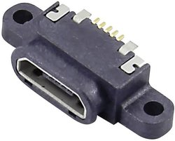 Gniazdo do zabudowy Micro USB typ B Attend 207G-BD00, 1 szt.