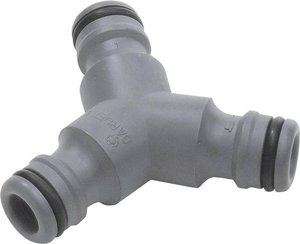 Rozdzielacz Y umożliwia także przejście z węża 19 mm (3/4'') na wąż 13 mm (1/2''). Złączka Y GARDENA 00934-50 Złącze wtykowe, 13 mm (1/2'') Ø