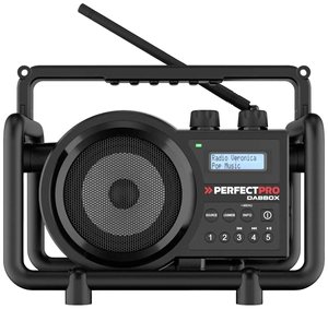 Radio na budowę PerfectPro DABBOX DAB+, UKW wstrząsoodporny czarny