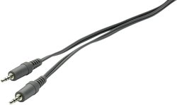 Kabel audio, Jack SpeaKa Professional SP-1301344, 1x złącze M jack 3,5 mm na 1x złącze M jack 3,5 mm, 2 m, czarny