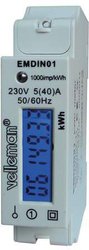 Jednofazowy miernik KWh dla montażu na szynie DIN - 1 MODUŁ Licznik kosztów energii Velleman EMDIN01 EMDIN01