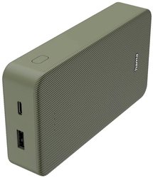 Zasilacz „Color 20”, 20000mAh, 2 wyjścia: USB-C, USB-A, zielony Powerbank Hama  20000 mAh Fast Charge LiPo