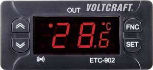 Termostat VOLTCRAFT ETC-902 NTC, PTC -30 do 99 °C Przekaźnikowe 10 A (D x S x W) 58 x 77 x 34.5 mm