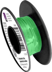Drut do owijania TRU COMPONENTS Wire Wrap 1565164, 1 x 0.05 mm², 15 m, zielony