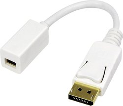 Przejściówka, adapter DisplayPort LogiLink CV0040, [1x złącze męskie DisplayPort - 1x złącze żeńskie Mini DisplayPort]