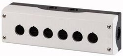 Obudowa 6 miejsc montażowych, do montażu na ziemi (Ø x W) 22 mm x 80 mm  antracytowy Eaton M22-I6 1 szt.