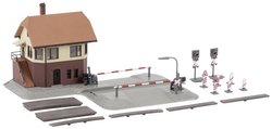 Zestaw do złożenia Faller 231718 N Przejazd kolejowy z nastawnią 1 szt.