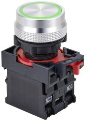 Przełącznik wciskany TRU COMPONENTS ONPOW26-11E/G/12V TC-10091044, 22 mm, 250 V, 5 A, 1 szt.