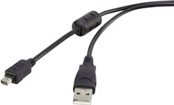 Kabel USB Renkforce, USB 2.0, Złącze męskie USB-A, 1.50 m