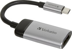 adapter USB-C Verbatim 49143 49143, [1x złącze męskie USB-C - 1x złącze żeńskie HDMI]