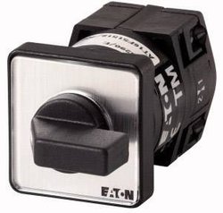 Przełącznik stopniowy, styki: 2, 10 a, tabliczka przednia: 0-1-2, 60°, zatrzask, instalacja Przełącznik krokowy Eaton TM-1-8310/E 084370, 500 V, 10