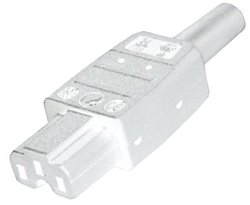 Złącze męskie do nagrzewających się urządzeń BKL Electronic 073226, 250 V, 10 A, 1 szt.