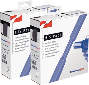 Rurka termokurczliwa bez kleju HellermannTyton HIS-PACK-19.1/9.5-PO-X-BN 300-31901, 2:1, od 19.10 mm do 9.50 mm, 5 m