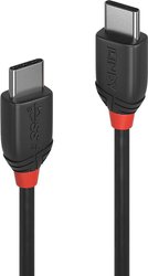 Kabel USB LINDY LINDY 0,5m USB 3.2 Typ C Kabel 3A Black, USB 3.2 Gen2x2, Złącze męskie USB-C®, Złącze męskie USB-C®, 0.50 m