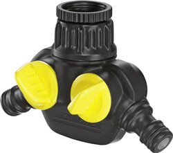 Rozdzielacz podwójny Kärcher Home & Garden 2.645-199.0 Złącze wtykowe, 24,2 mm (3/4'') IG, 18,7 mm (1/2'') IG