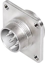 M16 7-pinowa wtyczka kołnierzowa  Natężenie znamionowe=5 A  binder 09 0173 370 08 Zawartość: 1 szt.