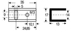 Radiator Fischer Elektronik SK 13 35 SA-220 17 K/W
