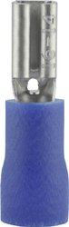 Konektor żeński, częściowa izolacja, tuleja, 2.8x0.5 mm, 1.5-2.5 mm2, niebieski