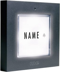 Płytka do dzwonka m-e modern-electronics KTB-1 A, 12 V/1 A, IP44, antracytowy