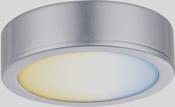 Clever Connect Spot Disc 1x2.1W 2700-6500K do. Biały 12V matowy chrom / plastik Oświetlenie szafki Paulmann CC Disc 99953 2.10 W chrom