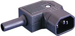 Złącze męskie IEC Bulgin PX PX0686/SE, styki: 2 + PE, 250 V, 10 A, 1 szt.