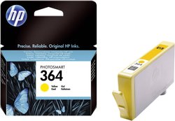 Tusz HP CB320EE (364), oryginalny, żółty