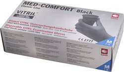 Rękawica jednorazowa Vitril, rękawica do badań, mieszanka winylowo-nitrylowa, czarna, rozm. XL  14684-XL 14684-XL 100 szt. Nitryl, Winyl Rękawice jednorazowe Rozmiar rękawic: 10, XL