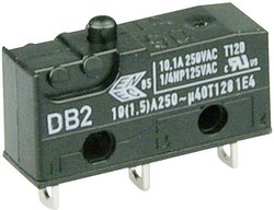 Mikroprzełącznik DB2C-A1AA 250 V/AC 10 A 1 x wł/(wł) ZF  chwilowy 1 szt.
