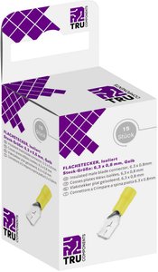 TRU COMPONENTS T1904C111 Złącze męskie płaskie, zestaw 15 szt.