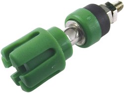 Gniazdo zaciskowe do zabudowy TP/6 Cliff CL159740, 30 A, zielone