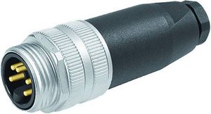 Wtyk 7/8'' prosty, samopodłączający z zaciskiem śrubowym 5-pinowy zakres mocowania 10-12mm Złącze niekonfekcjonowane czujnika/aktuatora Murr Elektronik 7000-78101-0000000, 1 szt.