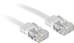 Kabel LAN LINDY 47500, 1 szt., RJ45, CAT 6, U/UTP, 0.30 m, biały