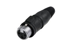 Złącze męskie XLR Rean AV RCX3F-Z-000-1 RCX3F-Z-000-1, brąz, złącze żeńskie proste, 1 szt.