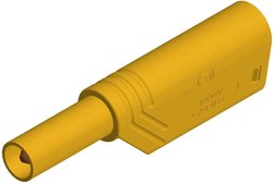 Wtyki bananowe izolowane SKS Hirschmann LAS S G, żółty