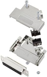 Zestaw listew żeńskich D-Sub TRU COMPONENTS TCD45PKM25DMSK 7709852, rzędy: 2, styki: 25, 45 °, 1 szt.