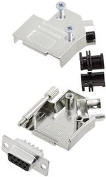Zestaw listew żeńskich D-Sub TRU COMPONENTS TCD45ZK09DBSK 7709100, rzędy: 2, styki: 9, 45 °, 1 szt.