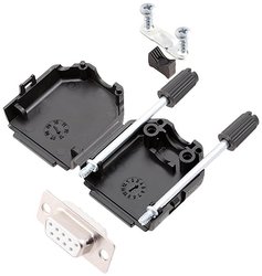 Zestaw listew żeńskich D-Sub encitech DPPK09-BK-DBS-W-K 6355-8001-11, rzędy: 2, styki: 9, 180 °, 1 szt.