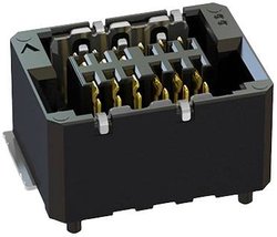 Niskoprofilowe ekranowane gniazdo Zero8 12-stykowe ept 406-52112-51 Listwa pin, żeńska 1 szt.