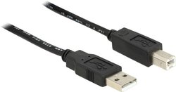 Kabel USB Delock, USB 2.0, Złącze męskie USB-A, Złącze męskie USB-B, 20.00 m