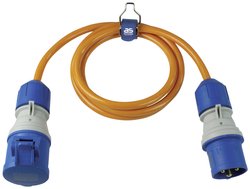 AS Schwabe 62430 zasilanie przedłużacz 16 A pomarańczowy 1.5 m H07BQ-F 3G 2,5 mm²