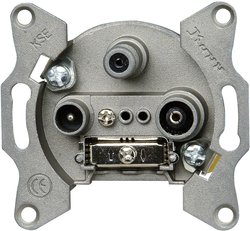 Gniazdo TV, Radio, SAT Płytka przycisku Kopp 916400181, szary