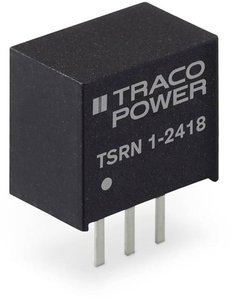 Przetwornica DC/DC, do PCB TracoPower TSRN 1-2418 TSRN 1-2418, SIL, 1.8 V/DC, 1 A, 1 szt.