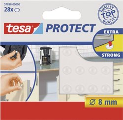 Nóżki antywibracyjne TESA 57898-00000-00, (O) 8 mm, przezroczyste