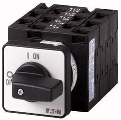 Przełącznik stopniowy, styki: 9, 32 a, tabliczka przednia: 0-3, 45°, zatrzask, instalacja Przełącznik krokowy Eaton T3-5-15144/E 004042, 690 V, 32