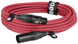 RøDE XLR6M Kabel mikrofonowy Premium XLR czerwony (6 m) Kabel Canare Złącze Neutrik. XLR kabel  Rode XLR6M-R 1 szt.
