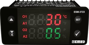 Termostat Emko ESM-3723.5.3.4.0.1/01.01/1.0.0.0 NTC 0 do 100 °C Przekaźnik 5 A (D x S x W) 65 x 76 x 35 mm
