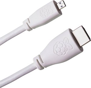 Oryginalny kabel Micro-HDMI Raspberry Pi® do standardowych kabli HDMI 1 m Kabel HDMI Raspberry Pi® C-SB-HDMI1M 1 szt.