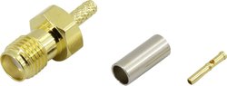 Złącze SMA TRU COMPONENTS 93038c5 1386724 złącze żeńskie proste 50 Ω 1 szt.