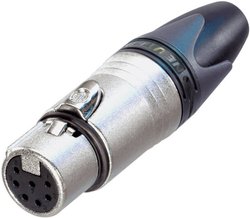 Złącze XLR kablowe żeńskie Neutrik, NC7FXX