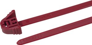 Opaska kablowa HellermannTyton REZ300-PA66-RD 115-00043, poliamid, 100 szt.